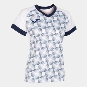JOMA SUPERNOVA III SHORT SLEEVE T-SHIRT WHITE NAVY