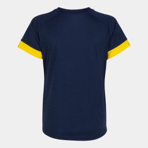 JOMA SUPERNOVA III SHORT SLEEVE T-SHIRT NAVY YELLOW
