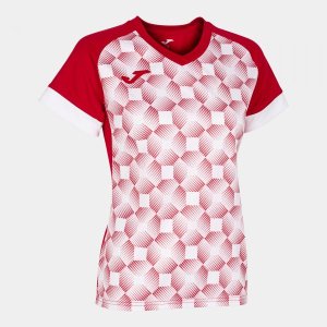 JOMA SUPERNOVA III SHORT SLEEVE T-SHIRT RED WHITE