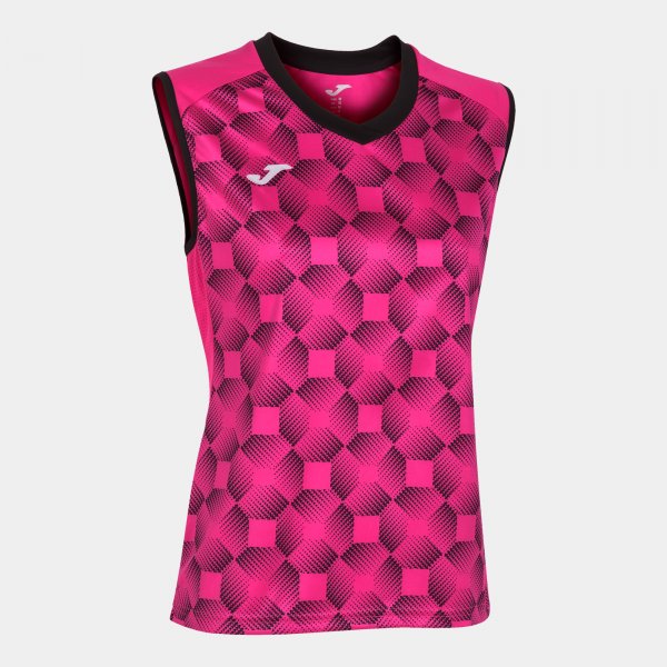 JOMA SUPERNOVA III SLEEVELESS SHIRT FLUOR PINK BLACK