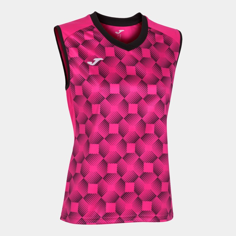 JOMA SUPERNOVA III SLEEVELESS SHIRT FLUOR PINK BLACK