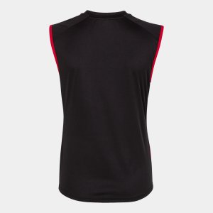 JOMA SUPERNOVA III SLEEVELESS SHIRT BLACK RED