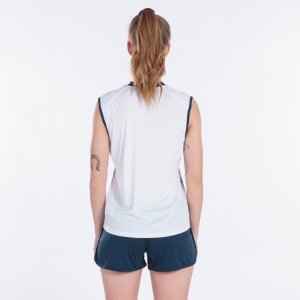JOMA SUPERNOVA III SLEEVELESS SHIRT WHITE NAVY
