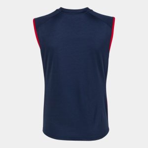 JOMA SUPERNOVA III SLEEVELESS SHIRT NAVY RED