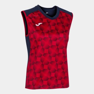 JOMA SUPERNOVA III SLEEVELESS SHIRT NAVY RED