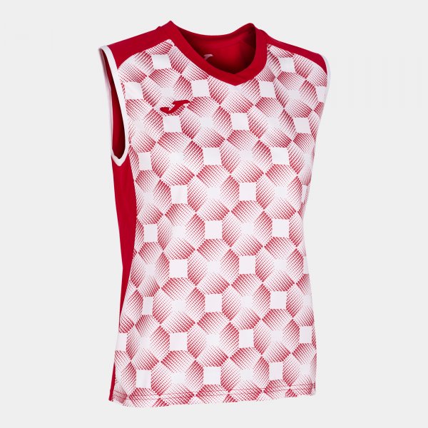 JOMA SUPERNOVA III SLEEVELESS SHIRT RED WHITE