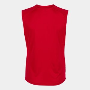 JOMA SUPERNOVA III SLEEVELESS SHIRT RED WHITE