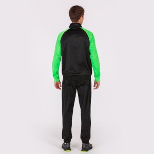 JOMA ACADEMY IV TRACKSUIT BLACK FLUOR GREEN