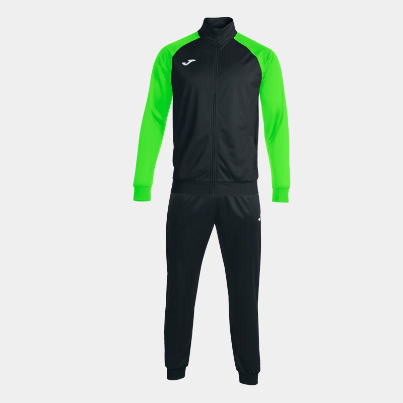 JOMA ACADEMY IV TRACKSUIT BLACK FLUOR GREEN