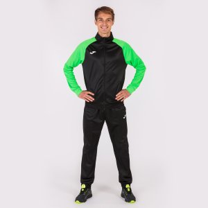 JOMA ACADEMY IV TRACKSUIT BLACK FLUOR GREEN