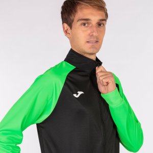 JOMA ACADEMY IV TRACKSUIT BLACK FLUOR GREEN