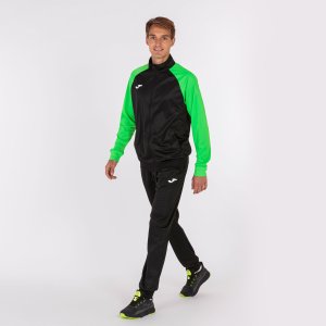 JOMA ACADEMY IV TRACKSUIT BLACK FLUOR GREEN