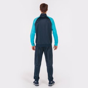 JOMA ACADEMY IV TRACKSUIT NAVY FLUOR TURQUOISE
