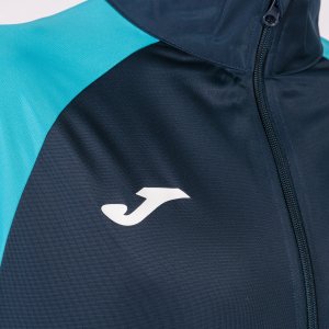 JOMA ACADEMY IV TRACKSUIT NAVY FLUOR TURQUOISE