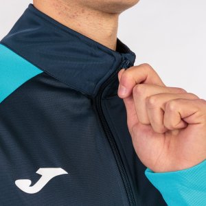JOMA ACADEMY IV TRACKSUIT NAVY FLUOR TURQUOISE