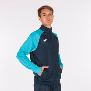 JOMA ACADEMY IV TRACKSUIT NAVY FLUOR TURQUOISE