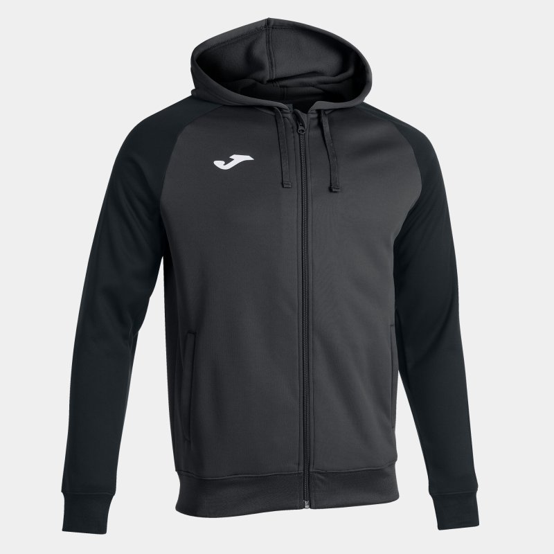 JOMA ACADEMY IV ZIP-UP HOODIE ANTHRACITE BLACK