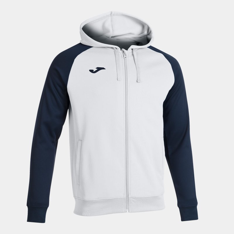 JOMA ACADEMY IV ZIP-UP HOODIE WHITE NAVY