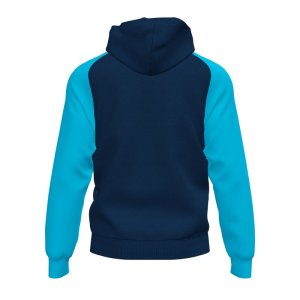 JOMA ACADEMY IV ZIP-UP HOODIE NAVY FLUOR TURQUOISE