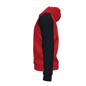 JOMA ACADEMY IV ZIP-UP HOODIE RED BLACK