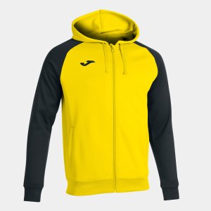 JOMA ACADEMY IV ZIP-UP HOODIE YELLOW BLACK