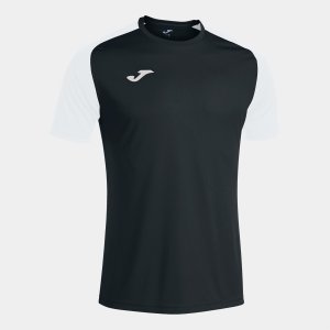 JOMA ACADEMY IV SHORT SLEEVE T-SHIRT BLACK WHITE