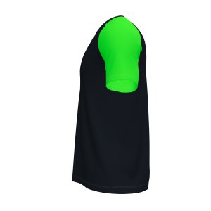JOMA ACADEMY IV SHORT SLEEVE T-SHIRT BLACK FLUOR GREEN