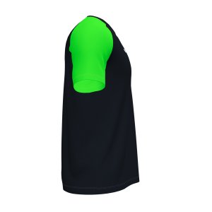 JOMA ACADEMY IV SHORT SLEEVE T-SHIRT BLACK FLUOR GREEN