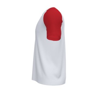 JOMA ACADEMY IV SHORT SLEEVE T-SHIRT WHITE RED