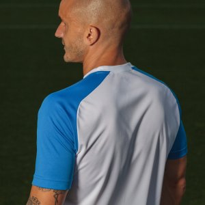 JOMA ACADEMY IV SHORT SLEEVE T-SHIRT WHITE ROYAL