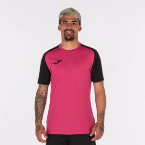 JOMA ACADEMY IV SHORT SLEEVE T-SHIRT FUCHSIA BLACK