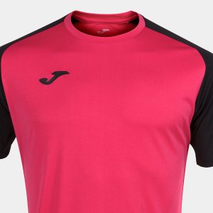 JOMA ACADEMY IV SHORT SLEEVE T-SHIRT FUCHSIA BLACK