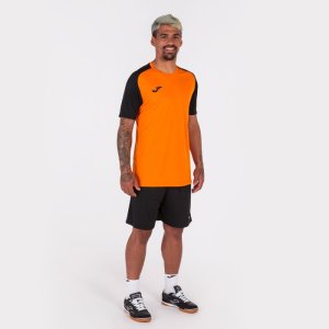 JOMA ACADEMY IV SHORT SLEEVE T-SHIRT ORANGE BLACK