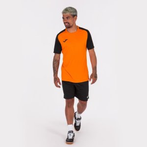 JOMA ACADEMY IV SHORT SLEEVE T-SHIRT ORANGE BLACK