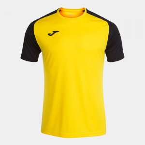 JOMA ACADEMY IV SHORT SLEEVE T-SHIRT YELLOW BLACK