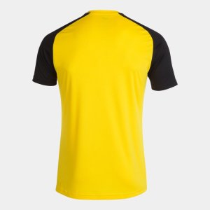 JOMA ACADEMY IV SHORT SLEEVE T-SHIRT YELLOW BLACK