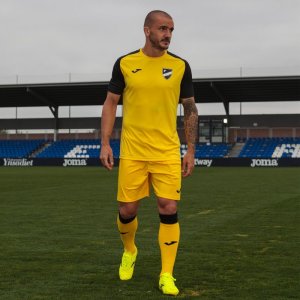 JOMA ACADEMY IV SHORT SLEEVE T-SHIRT YELLOW BLACK