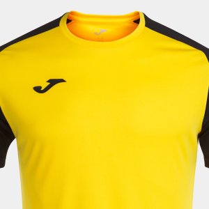 JOMA ACADEMY IV SHORT SLEEVE T-SHIRT YELLOW BLACK