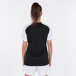 JOMA ACADEMY IV SHORT SLEEVE T-SHIRT BLACK WHITE