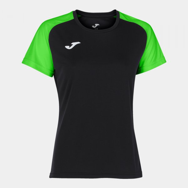 JOMA ACADEMY IV SHORT SLEEVE T-SHIRT BLACK FLUOR GREEN