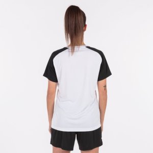 JOMA ACADEMY IV SHORT SLEEVE T-SHIRT WHITE BLACK
