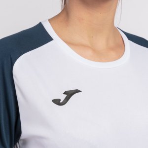 JOMA ACADEMY IV SHORT SLEEVE T-SHIRT WHITE NAVY