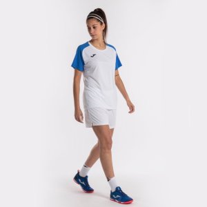 JOMA ACADEMY IV SHORT SLEEVE T-SHIRT WHITE ROYAL