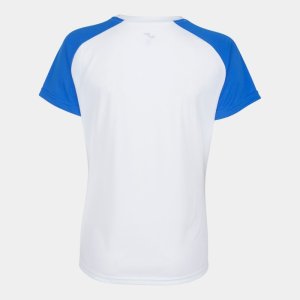 JOMA ACADEMY IV SHORT SLEEVE T-SHIRT WHITE ROYAL