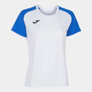 JOMA ACADEMY IV SHORT SLEEVE T-SHIRT WHITE ROYAL