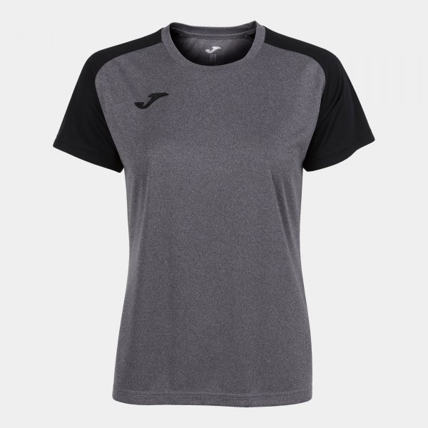 JOMA ACADEMY IV SHORT SLEEVE T-SHIRT MELANGE GRAY BLACK