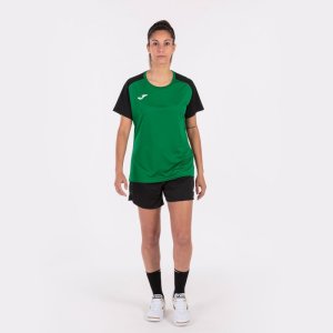 JOMA ACADEMY IV SHORT SLEEVE T-SHIRT GREEN BLACK