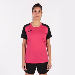 JOMA ACADEMY IV SHORT SLEEVE T-SHIRT FUCHSIA BLACK
