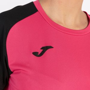 JOMA ACADEMY IV SHORT SLEEVE T-SHIRT FUCHSIA BLACK