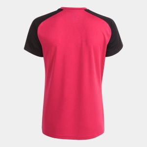 JOMA ACADEMY IV SHORT SLEEVE T-SHIRT FUCHSIA BLACK